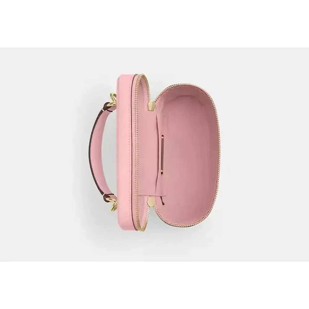 B5-014 Coach Rainer Crossbody Bag 18 In Leather/Gold/Soft Pink CEO24 NWT